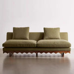 Stylish Pine Ash Wood Sofa with Cotton-Ramie Fabric - Trendy Home Comfort for Modern Living Spaces fljgj-2127