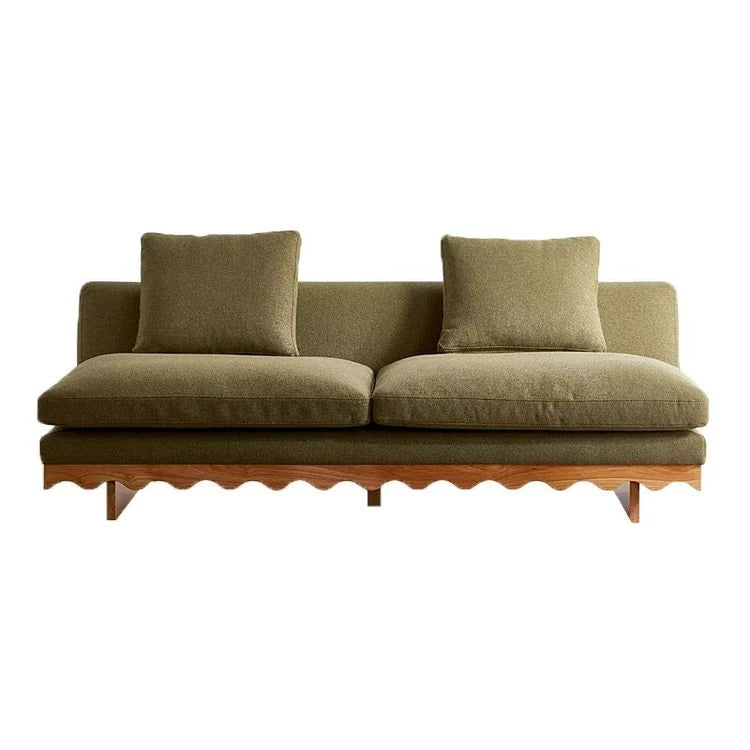 Stylish Pine Ash Wood Sofa with Cotton-Ramie Fabric - Trendy Home Comfort for Modern Living Spaces fljgj-2127