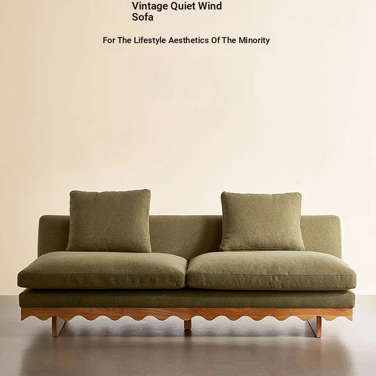 Stylish Pine Ash Wood Sofa with Cotton-Ramie Fabric - Trendy Home Comfort for Modern Living Spaces fljgj-2127