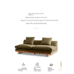 Stylish Pine Ash Wood Sofa with Cotton-Ramie Fabric - Trendy Home Comfort for Modern Living Spaces fljgj-2127