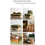 Stylish Pine Ash Wood Sofa with Cotton-Ramie Fabric - Trendy Home Comfort for Modern Living Spaces fljgj-2127