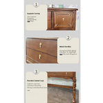 Elegant Oak Multi-layer Board Cabinet with Intricate Detailing and Storage Drawers - Perfect for Home Decor fljgj-2130