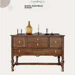 Elegant Oak Multi-layer Board Cabinet with Intricate Detailing and Storage Drawers - Perfect for Home Decor fljgj-2130