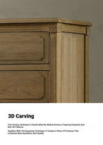 Chic Oak Stainless Bedside Cupboard with 3 Drawers – Elegant Storage Solution for Any Bedroom fljgj-2131