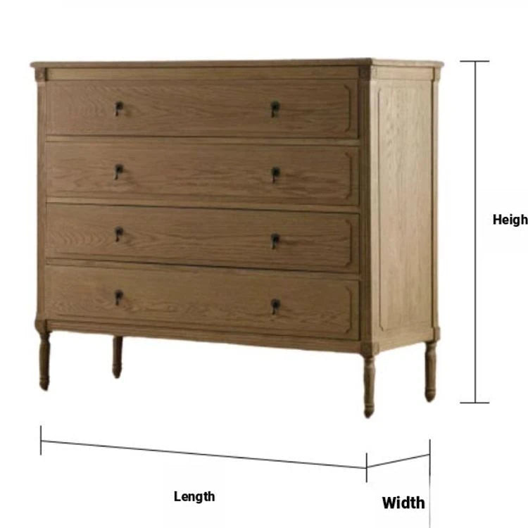 Elegant Oak Stainless Cabinet with Three Drawers – Modern Storage Solution for Any Room fljgj-2132