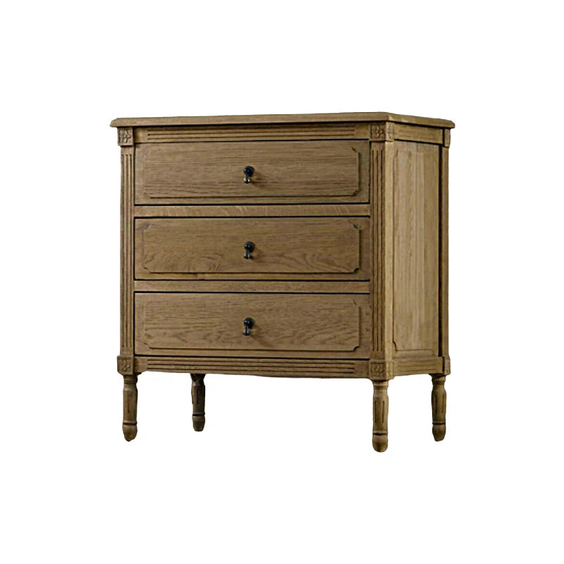 Elegant Oak Stainless Cabinet with Three Drawers – Modern Storage Solution for Any Room fljgj-2132