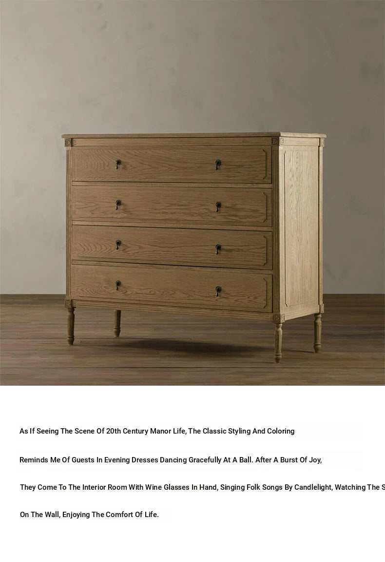 Elegant Oak Stainless Cabinet with Three Drawers – Modern Storage Solution for Any Room fljgj-2132