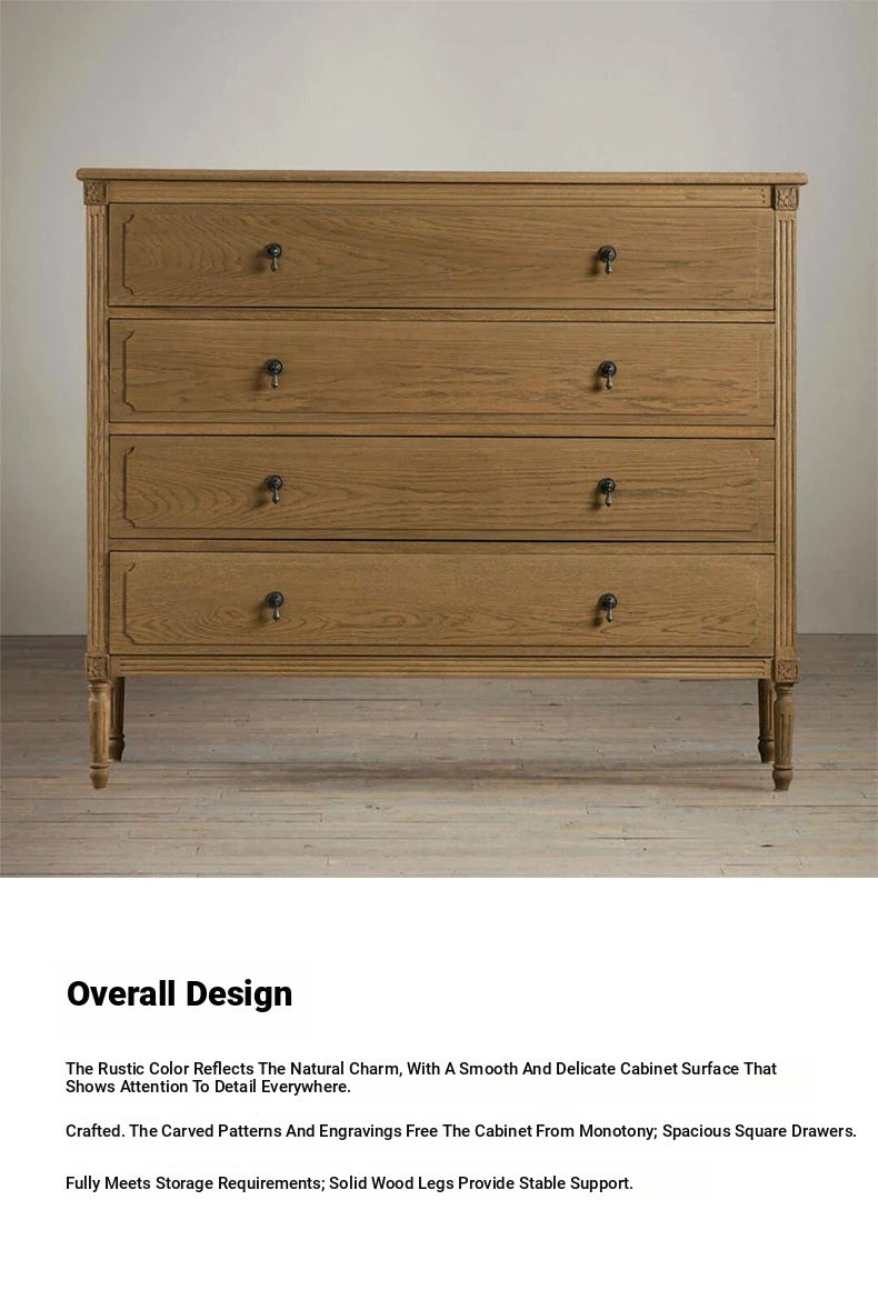 Elegant Oak Stainless Cabinet with Three Drawers – Modern Storage Solution for Any Room fljgj-2132