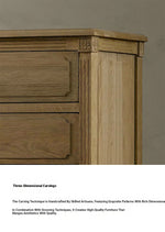 Elegant Oak Stainless Cabinet with Three Drawers – Modern Storage Solution for Any Room fljgj-2132