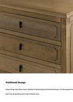 Elegant Oak Stainless Cabinet with Three Drawers – Modern Storage Solution for Any Room fljgj-2132