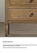 Elegant Oak Stainless Cabinet with Three Drawers – Modern Storage Solution for Any Room fljgj-2132