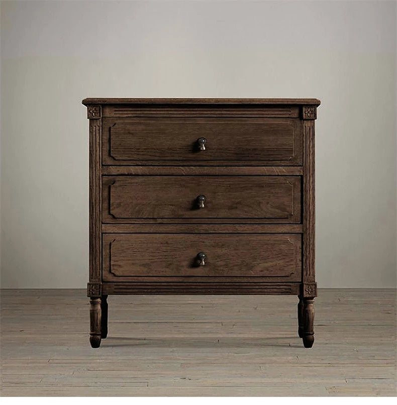 Elegant Oak Stainless Cabinet with Three Drawers – Modern Storage Solution for Any Room fljgj-2132