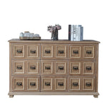 Stylish Oak Multi-Layer Board Cabinet with Vintage Drawer Handles – Perfect Storage Solution for Any Room fljgj-2134