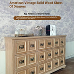 Stylish Oak Multi-Layer Board Cabinet with Vintage Drawer Handles – Perfect Storage Solution for Any Room fljgj-2134