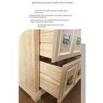 Stylish Oak Multi-Layer Board Cabinet with Vintage Drawer Handles – Perfect Storage Solution for Any Room fljgj-2134