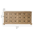 Stylish Oak Multi-Layer Board Cabinet with Vintage Drawer Handles – Perfect Storage Solution for Any Room fljgj-2134