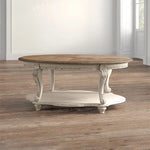 Elegant Oak Multi-Layer Board Tea Table with Decorative Legs – Perfect for Living Room Décor fljgj-2135