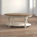 Elegant Oak Multi-Layer Board Tea Table with Decorative Legs – Perfect for Living Room Décor fljgj-2135