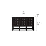 Stylish Oak Multi-Layer Board Cabinet with Unique Patterned Doors – Perfect Storage Solution for Modern Homes! fljgj-2139