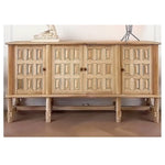 Stylish Oak Multi-Layer Board Cabinet with Unique Patterned Doors – Perfect Storage Solution for Modern Homes! fljgj-2139