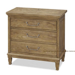 Stylish Oak Bedside Cupboard with 3 Drawers - Elegant Multi-Layer Design for Your Bedroom fljgj-2140