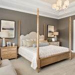 Stylish Oak Bedside Cupboard with 3 Drawers - Elegant Multi-Layer Design for Your Bedroom fljgj-2140
