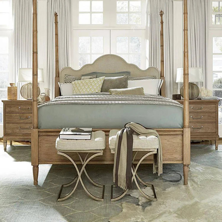 Stylish Oak Bedside Cupboard with 3 Drawers - Elegant Multi-Layer Design for Your Bedroom fljgj-2140