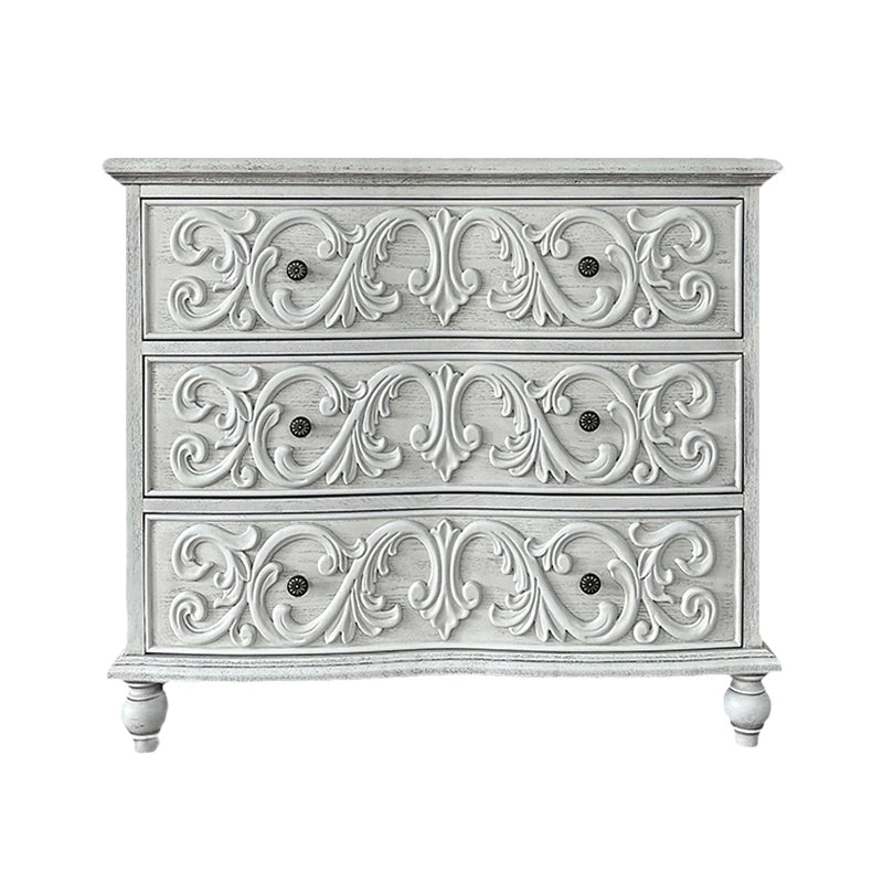 Elegant Oak Multi-Layer Board Cabinet with Intricate Carvings | Chic Storage Solution for Any Room fljgj-2142