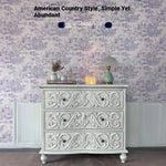 Elegant Oak Multi-Layer Board Cabinet with Intricate Carvings | Chic Storage Solution for Any Room fljgj-2142