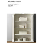 Chic Oak Multi-Layer Board Cabinet with Elegant Arched Design – Perfect for Stylish Storage and Display fljgj-2146