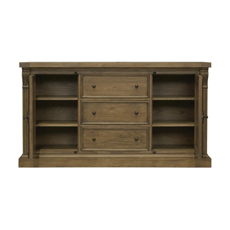 Elegant Oak Multi-Layer Board Cabinet - Stylish Storage Solution for Your Home fljgj-2148