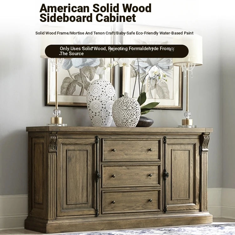 Elegant Oak Multi-Layer Board Cabinet - Stylish Storage Solution for Your Home fljgj-2148