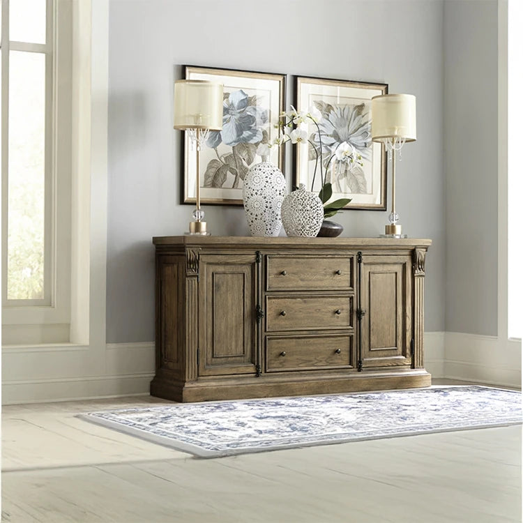 Elegant Oak Multi-Layer Board Cabinet - Stylish Storage Solution for Your Home fljgj-2148