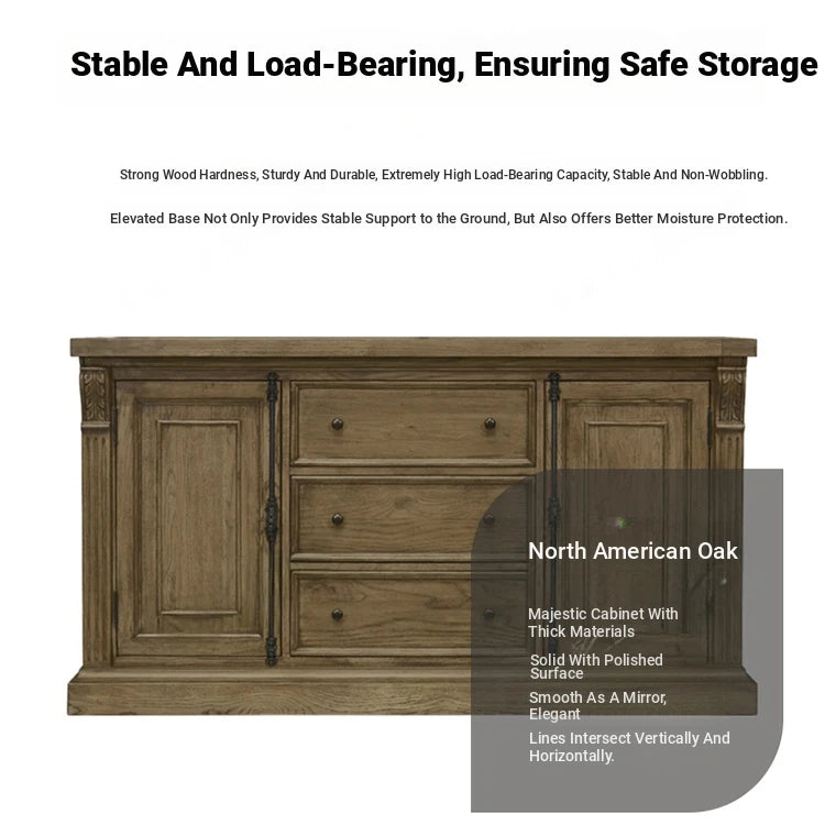 Elegant Oak Multi-Layer Board Cabinet - Stylish Storage Solution for Your Home fljgj-2148