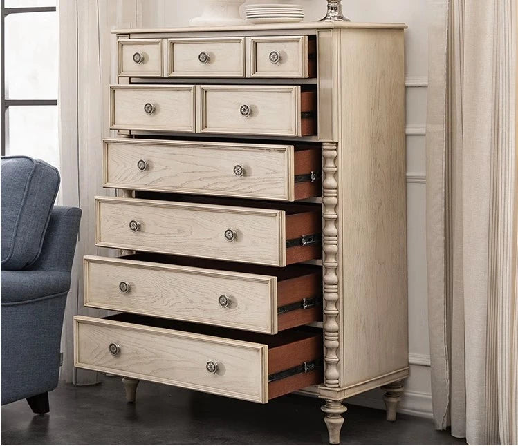 Elegant Oak Multi-Layer Board Cabinet with Vintage Charm - Perfect Storage Solution for Home Décor fljgj-2149