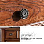 Elegant Oak Multi-Layer Board Cabinet with Vintage Charm - Perfect Storage Solution for Home Décor fljgj-2149