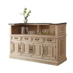 Stylish Oak Multi-Layer Board Marble Cabinet – Elegant Storage Solution for Every Home fljgj-2150