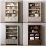 Elegant Oak Multi-Layer Board Cabinet with Spacious Shelves and Drawers for Stylish Storage fljgj-2151