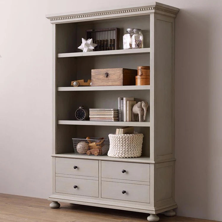 Elegant Oak Multi-Layer Board Cabinet with Spacious Shelves and Drawers for Stylish Storage fljgj-2151