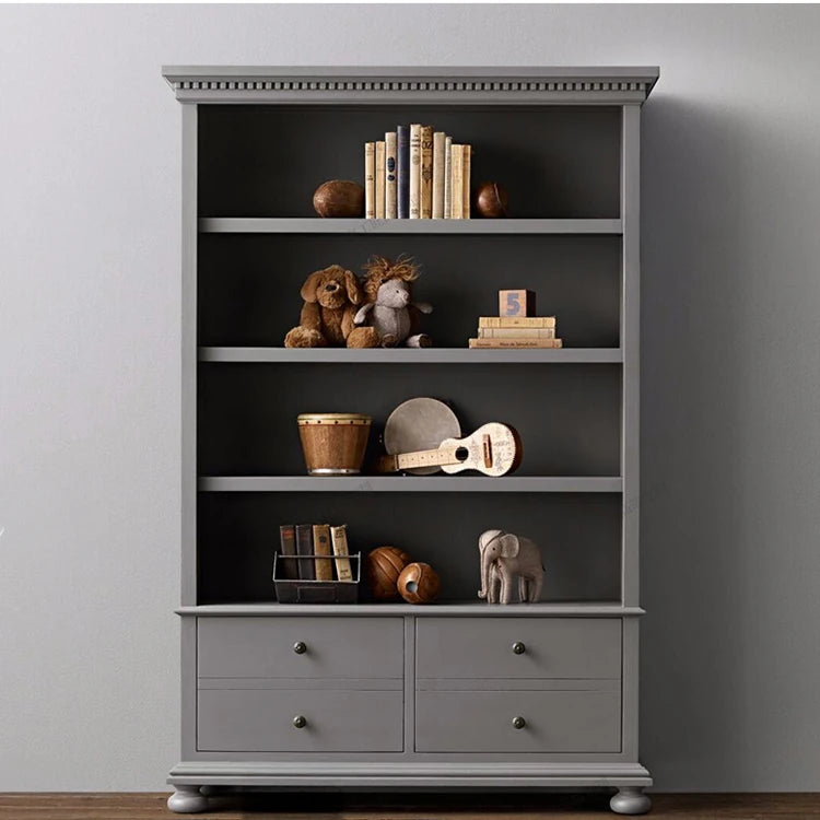 Elegant Oak Multi-Layer Board Cabinet with Spacious Shelves and Drawers for Stylish Storage fljgj-2151