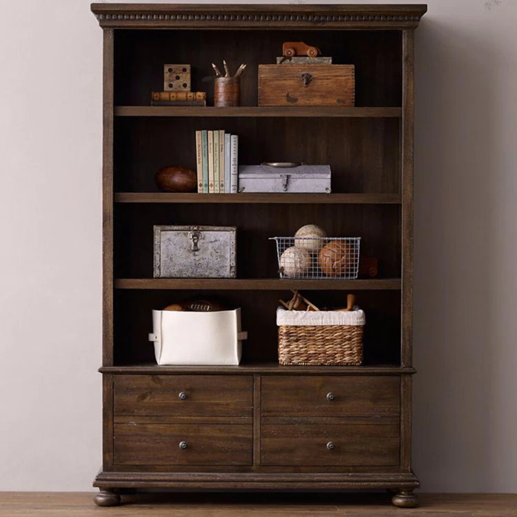 Elegant Oak Multi-Layer Board Cabinet with Spacious Shelves and Drawers for Stylish Storage fljgj-2151