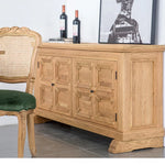 Rustic Oak Multi-Layer TV Cabinet with Elegant Design - Stylish Entertainment Storage Solution fljgj-2153