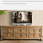 Rustic Oak Multi-Layer TV Cabinet with Elegant Design - Stylish Entertainment Storage Solution fljgj-2153