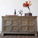 Elegant Oak Multi-layer Board Cabinet with Intricate Design – Stylish Storage Solution for Your Home fljgj-2154