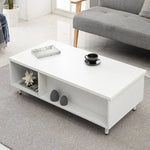 Modern Lift-Top Coffee Table with Storage | Stylish Solid Wood & Density Board Design for Living Room fls-5328