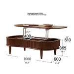 Stylish Solid Wood Coffee Table with Lift-Top and Storage – Perfect for Living Room Décor! fls-5329