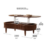 Stylish Solid Wood Coffee Table with Lift-Top and Storage – Perfect for Living Room Décor! fls-5329