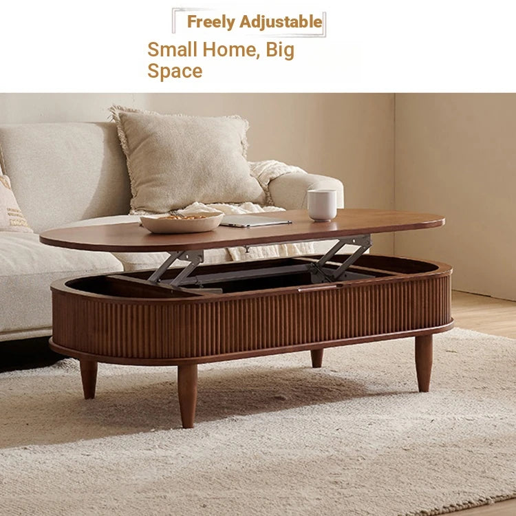 Stylish Solid Wood Coffee Table with Lift-Top and Storage – Perfect for Living Room Décor! fls-5329