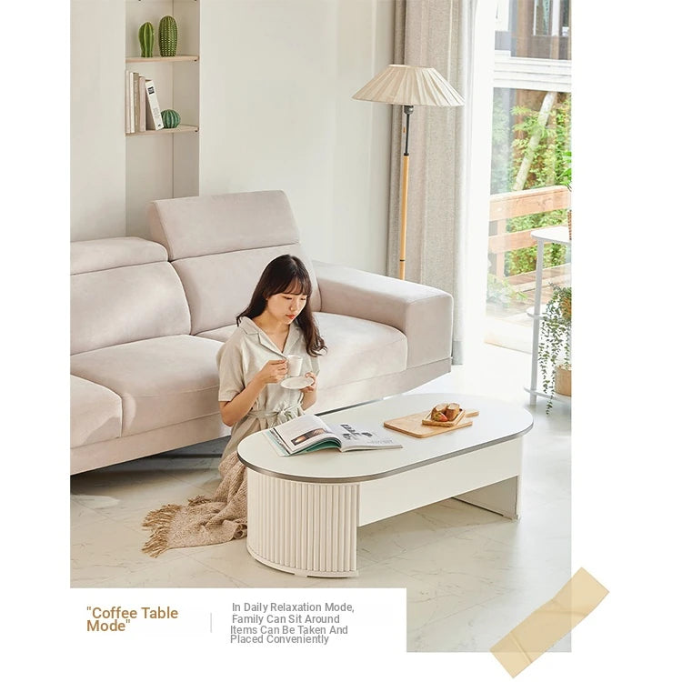 Stylish Lift-Top Coffee Table with Storage - Modern Minimalist Design for Living Room fls-5331