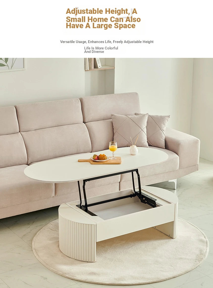 Stylish Lift-Top Coffee Table with Storage - Modern Minimalist Design for Living Room fls-5331